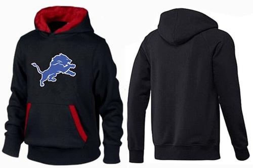 NFL Men's Nike Detroit Lions Logo Pullover Hoodie - Black/Red